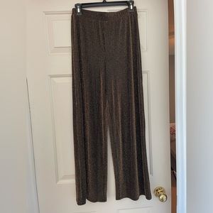 Gold pinstripe pants